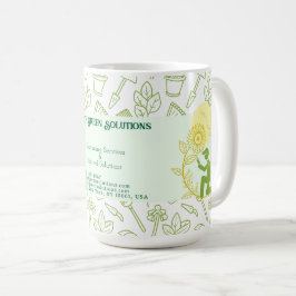 Affärskortet lösningar och landskapslösningar kaffemugg