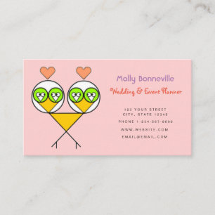 Affärskortet Lovebird Bröllop och Event Planner Visitkort