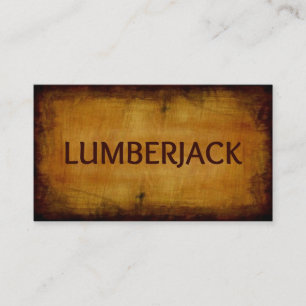 Affärskortet Lumberjack Antique Wood Visitkort