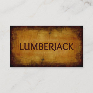 Affärskortet Lumberjack Antique Wood Visitkort