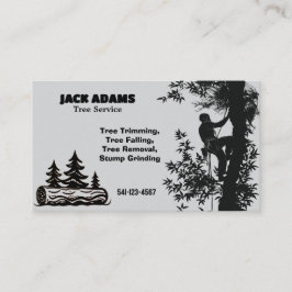 Affärskortet Lumberjack Träd Service Visitkort