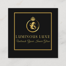Affärskortet Luminous Beauty Fyrkantigt Visitkort