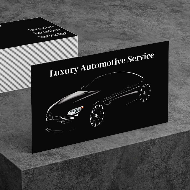 Affärskortet Luxury Automotive Car Services Visitkort (Skapare uppladdad)