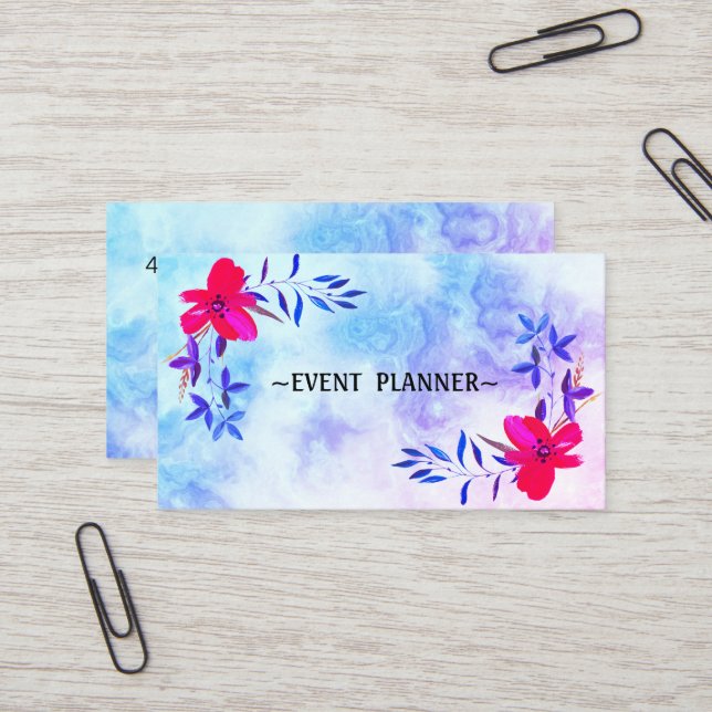 Affärskortet Luxury Coola Marble Visitkort (Fram/Back In Situ)