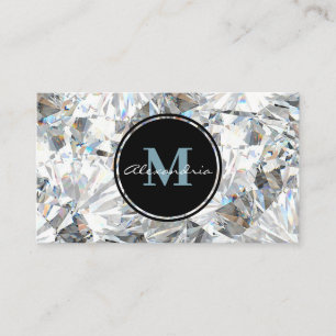 Affärskortet Luxury Crystal Jewel Gem Design Visitkort