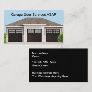 Affärskortet Luxury Garage Doors Design Visitkort