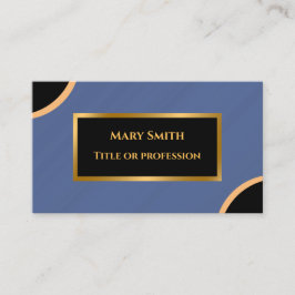 Affärskortet Luxury Modern Guld Blue Marble Visitkort