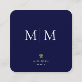 Affärskortet Luxury Realtor Square Fyrkantigt Visitkort