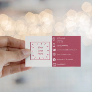 affärskortet magenta enkel att anpassa anpassnings visitkort
