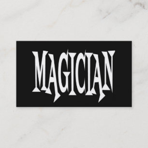 Affärskortet Magician Black and White Visitkort