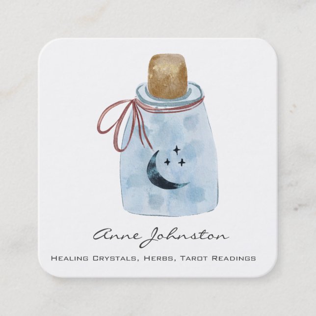 Affärskortet Magick Burk Square Fyrkantigt Visitkort (Framsida)