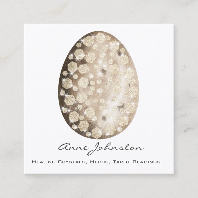 Affärskortet Magick Dragon Egg Fyrkantigt Visitkort (Framsida)