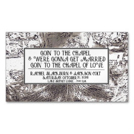 affärskortet Magnet "Bröllop annons Favors"