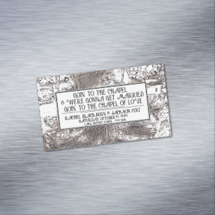 affärskortet Magnet "Bröllop annons Favors"