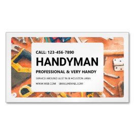 Affärskortet Magnet: Handyman Services Magnetiska Visitkort