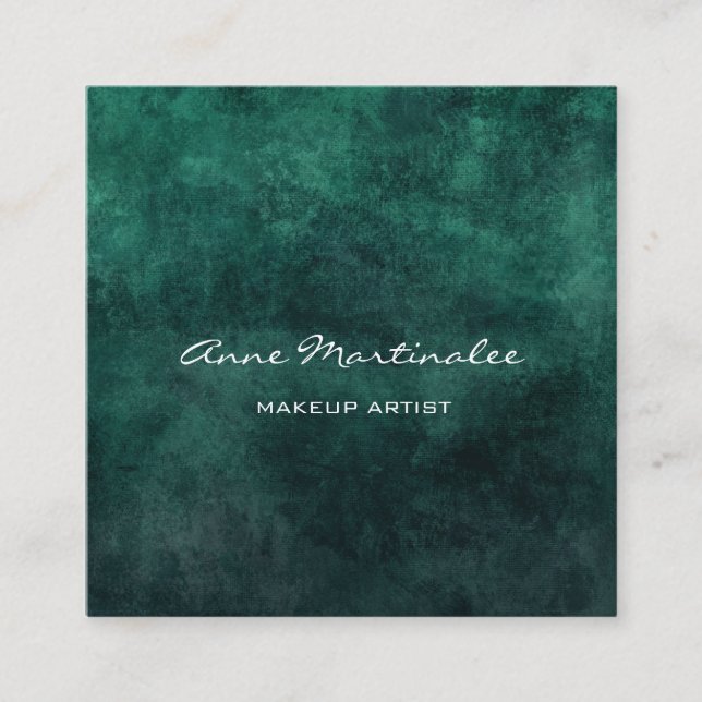 Affärskortet Makeup Artist Abstrakt Square Fyrkantigt Visitkort (Framsida)