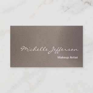 Affärskortet Makeup Artist Beige Background Visitkort