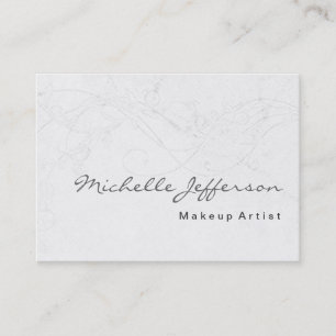 Affärskortet Makeup Artist Damask Pattern Visitkort