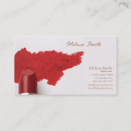 AFFÄRSKORTET MAKEUP ARTIST FÖR GRUNDMALL VISITKORT