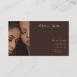 AFFÄRSKORTET MAKEUP ARTIST FÖR GRUNDMALL VISITKORT