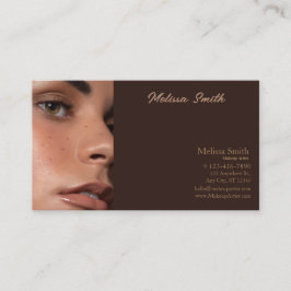 AFFÄRSKORTET MAKEUP ARTIST FÖR GRUNDMALL VISITKORT