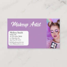 AFFÄRSKORTET MAKEUP ARTIST FÖR GRUNDMALL VISITKORT