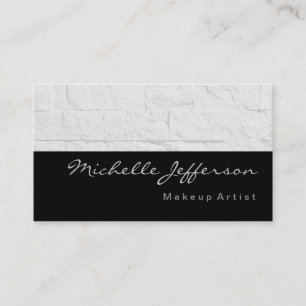 Affärskortet Makeup Artist Grått Wall Brick Visitkort