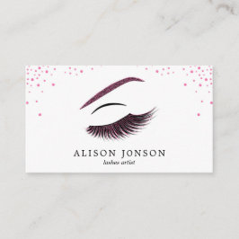 Affärskortet Makeup-artist med glitter, effekt Visitkort