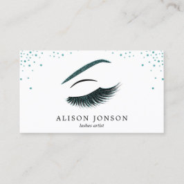 Affärskortet Makeup-artist med glitter, effekt Visitkort