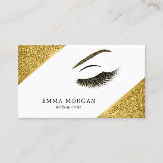 Affärskortet Makeup-artist med glitter, effekt Visitkort