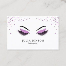 Affärskortet Makeup-artist med glitter, effekt Visitkort