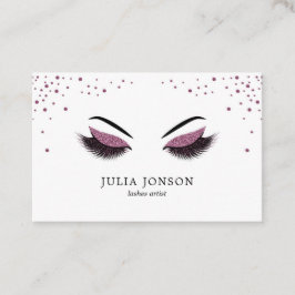 Affärskortet Makeup-artist med glitter, effekt Visitkort