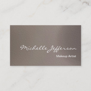 Affärskortet Makeup Artist Script Beige Visitkort