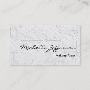 Affärskortet Makeup Artist Script Wall Brick Visitkort
