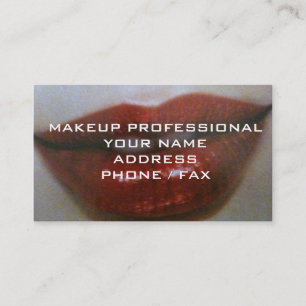 AFFÄRSKORTET MAKEUP-PROFESSIONELL VISITKORT