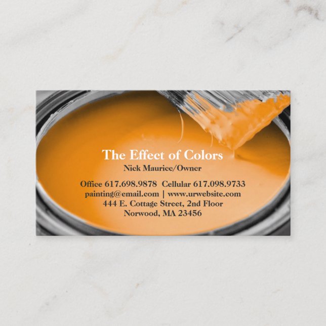 Affärskortet Måla Visitkort (Framsida)