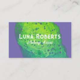 Affärskortet Målad Grönt Visitkort