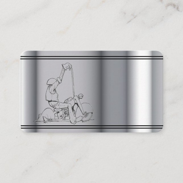 Affärskortet Mallmotorcykel Visitkort (Framsida)