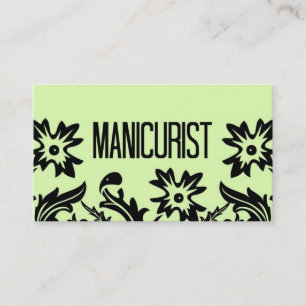 Affärskortet Manikurist Flower Visitkort