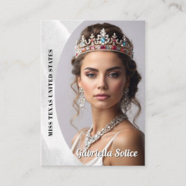 Affärskortet Marble Ice Skönhetstävling Platform Visitkort