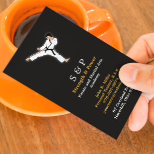 Affärskortet Martial Arts Karate Visitkort