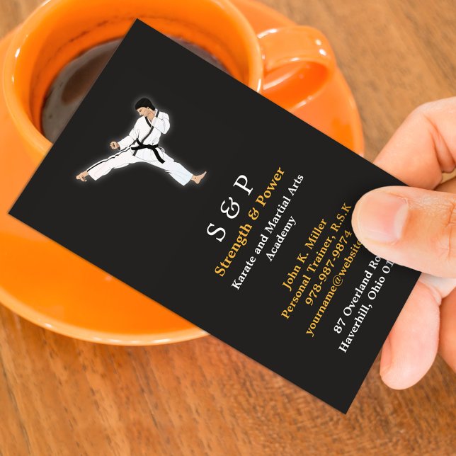 Affärskortet Martial Arts Karate Visitkort (Skapare uppladdad)
