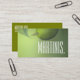 affärskortet Martini pub Visitkort