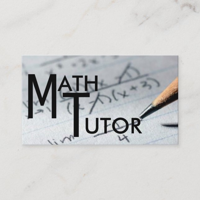 Affärskortet Matematikåklagare Visitkort (Framsida)
