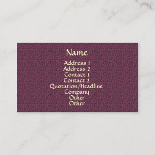 Affärskortet Mauve Bubbles Mönster Elegant Visitkort