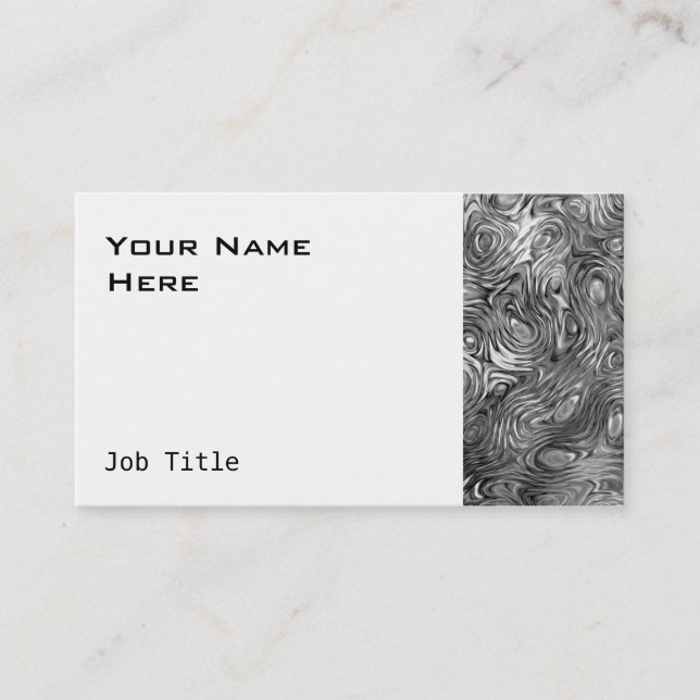 Affärskortet med mjukt tryck vitt visitkort (Framsida)