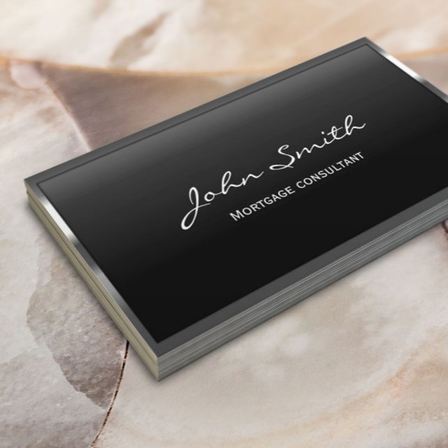 AFFÄRSKORTET METALL GRÄNS i AGENT Visitkort (Skapare uppladdad)