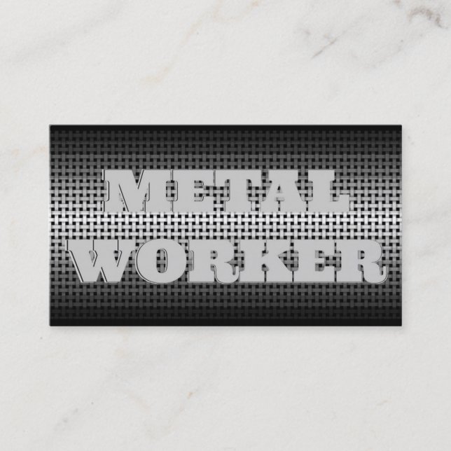 Affärskortet Metall Worker Stainless Steel Watch Visitkort (Framsida)