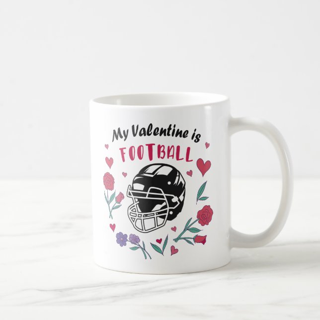 Affärskortet Mina Valentine är Football Kaffemugg (Höger)