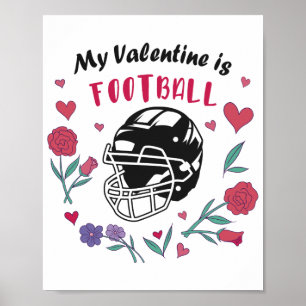 Affärskortet Mina Valentine är Football Poster